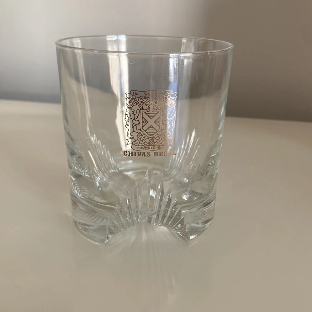 3.75”  Vintage CHIVAS REGAL Glass France Barware Scotch Cocktails
